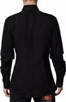 Black Crystal GOLD Formal Men Dress Shirt 3