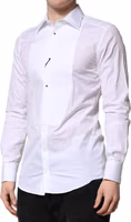 White GOLD Crown Cotton Dress Formal Shirt 2