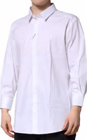White GOLD Long Sleeves Dress Formal Shirt 2
