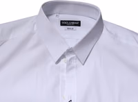 White GOLD Long Sleeves Dress Formal Shirt 4