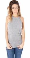 Gray Micro Modal Women T-Shirt 1