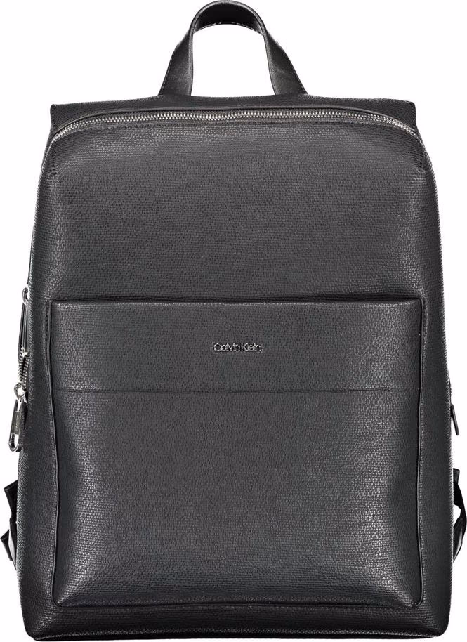 Nero Polyester Men Backpack