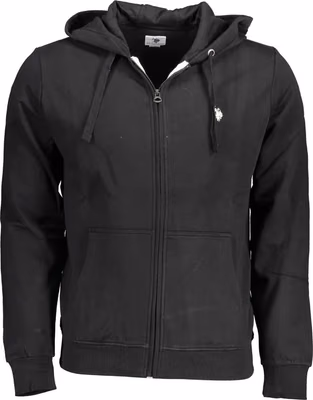 Black Cotton Men's Sweatshirt