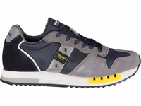 Blue Leather Men Sneaker 1