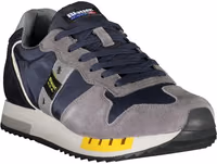Blue Leather Men Sneaker 3