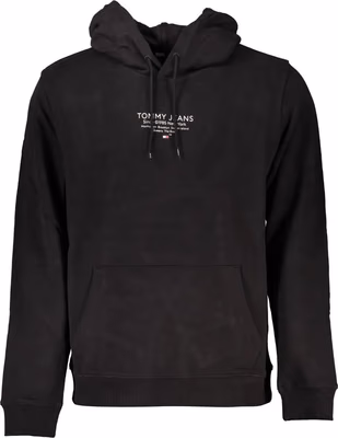 Black Cotton Men's Sweatshirt