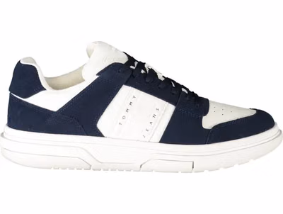 Blue Polyurethane Men Sneaker
