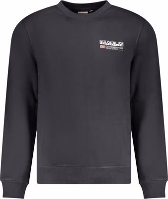 Black Cotton Mens Sweatshirt