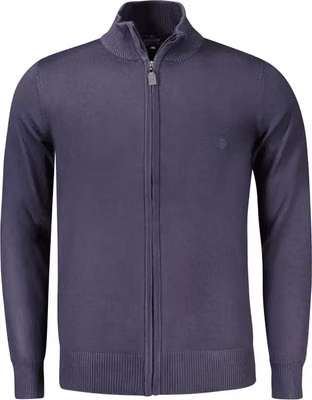 Blu Viscosa Uomo Maglia