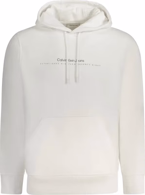 White Cotton Men's Sweatshirt
