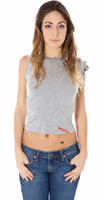 "Grigio Micro Modal Women T-Shirt" 1