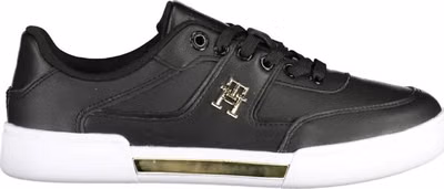 Black Polyester Women Sneaker