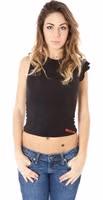Black Micro Modal Women T-Shirt 1