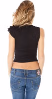 Black Micro Modal Women T-Shirt 3