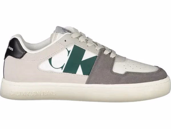 White Polyester Men Sneaker