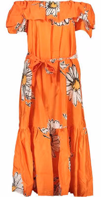 "Arancione Cotton Woman Dress"