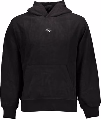 Black Cotton Men's Hoodie