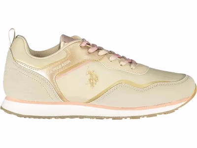Beige Polyurethane Women Sneaker