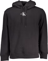 Black Cotton Men's Sweater Hoodie 1