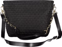 Nero Poliuretano Women's Bag with Removable Shoulder Handle 2