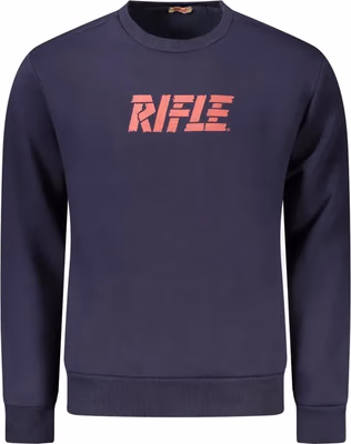 Blue Cotton Men Sweater