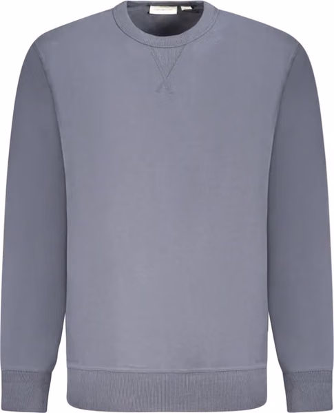 Blue Cotton Men Sweater
