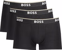 Black Cotton Men's Boxer Briefs 1