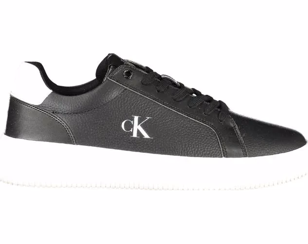 Black Leather Men Sneaker