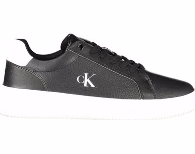 Black Leather Men Sneaker