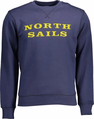 Blue Cotton Men's Sweatshirt