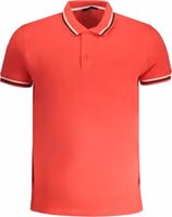Red Cotton Men Polo Shirt 1