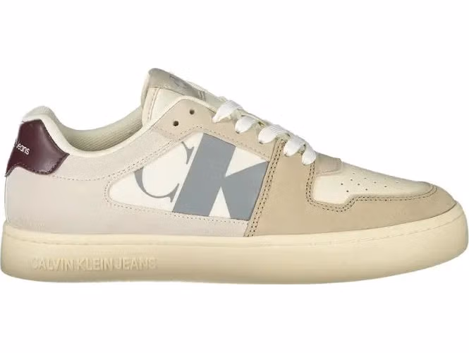 Beige Polyurethane Men Sneaker