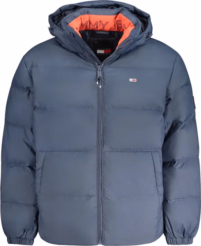 Blue Polyester Men's Jacket