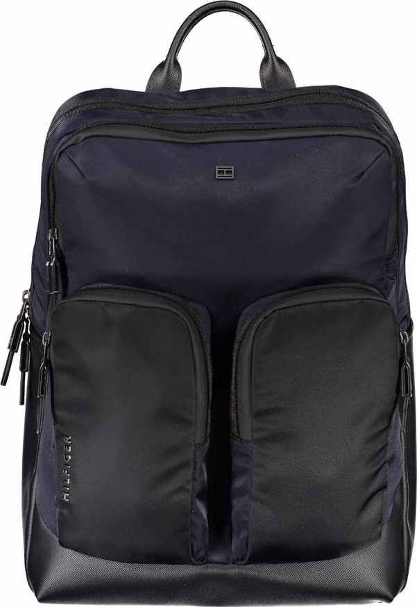 Blue Polyurethane Men's Backpack