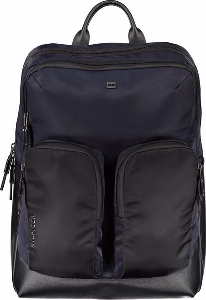Blue Polyurethane Men's Backpack