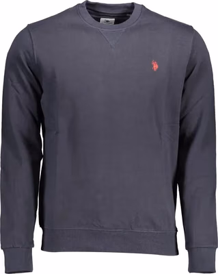 Blue Cotton Men's Sweatshirt