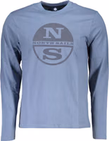 Blue Cotton Men T-Shirt 1