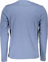 Blue Cotton Men T-Shirt 2
