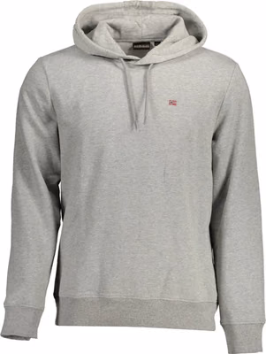 Gray Cotton Men's Hoodie