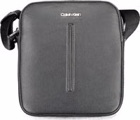 Black Polyester Men's Shoulder Bag 1