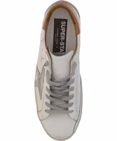 White Leather Superstar Sneakers 4
