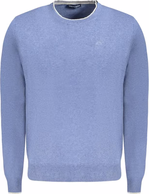 Blue Cotton Men's Sweater