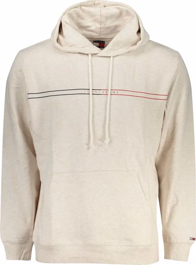 Beige Cotton Men's Hoodie