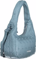 Blue Polyurethane Women's Bag 3
