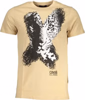Beige Cotton Men's T-Shirt 1