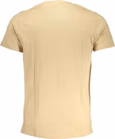 Beige Cotton Men's T-Shirt 2