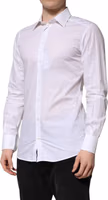 White GOLD Long Sleeves Dress Formal Shirt 2