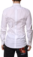 White GOLD Long Sleeves Dress Formal Shirt 3