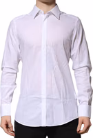 White MARTINI Long Sleeve Dress Formal Shirt 1