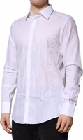 White MARTINI Long Sleeve Dress Formal Shirt 2